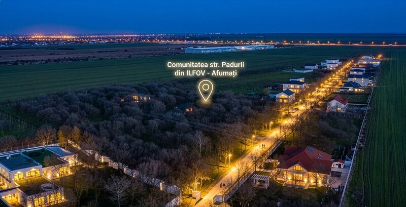 Ilfov Nord-Est Afumati, 74 Parcele de vanzare 46.200 mp, PUZ gata.